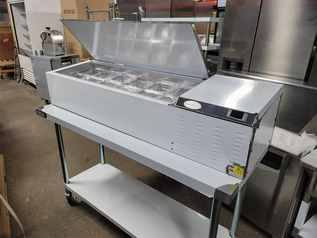 Commercial 46 Topping Rail Countertop Sandwich Prep Table in Other Business & Industrial - Image 2