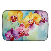 Caroline's Treasures Orchids in Watercolor Dish Drying Mat