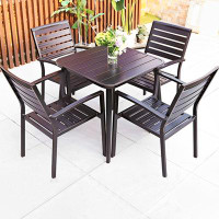 Wildon Home® Aluminum alloy patio table and chair combination