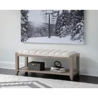 Birch Lane™ Nibs Upholstered Shelf Storage Bench