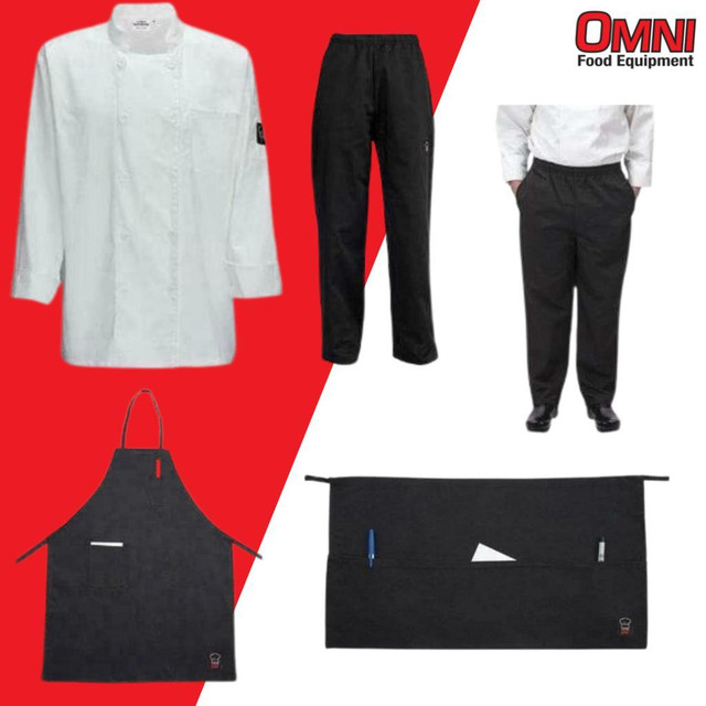 BRAND NEW Commercial Kitchen &amp; Waiter Apparel - ON SALE (Open Ad For More Details) in Other Business & Industrial