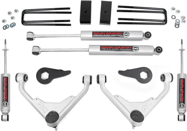 Rough Country 3 Lift Kit for 2001-2010 Chevy Silverado /GMC Sierra 2500HD | FK/FF Codes - 859830 in Other Parts & Accessories in Ontario