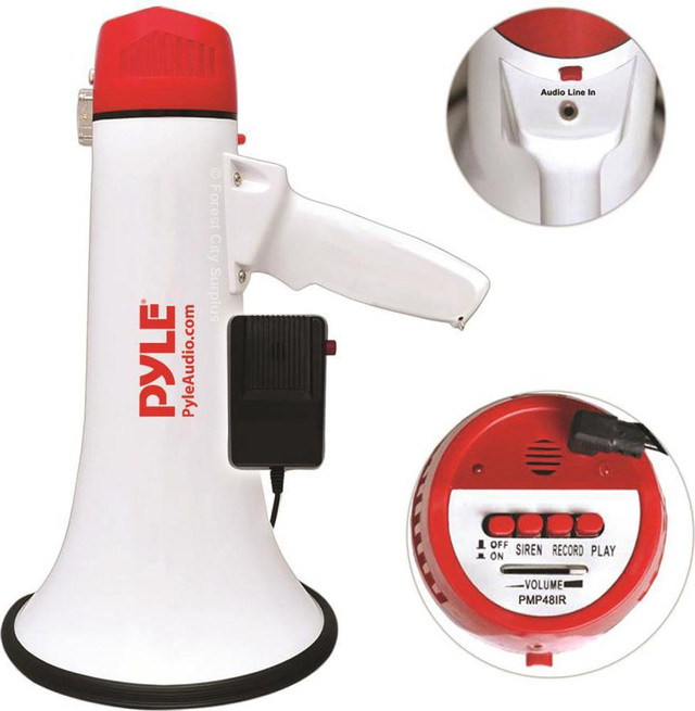 Pyle® PMP48IR Megaphone with Built-in Rechargeable Battery in Other - Image 4