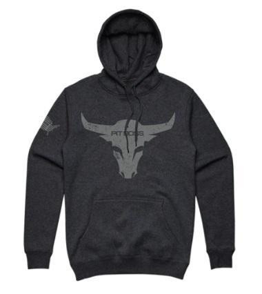 Men's Pit Boss® Charcoal Heather Bull Hoody in 6 Sizes in BBQs & Outdoor Cooking