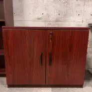 Laminate Lateral Storage Cabinet – Mahogany