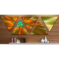 East Urban Home 'Rotating Bright Fractal Flower' Graphic Art Print Multi-Piece Image on Canvas