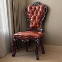 Bloomsbury Market European all solid wood dining chair American high-grade luxury dining chair comfortable back