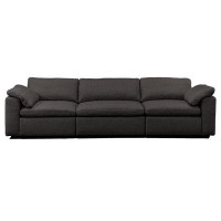 Latitude Run® Nest Modular 120" Finch 3-Pc Fabric Sofa Sectional, Dior Grey