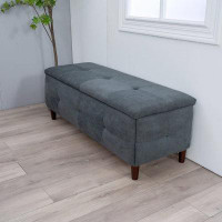 Ebern Designs Kasaundra Upholstered Storage Bench