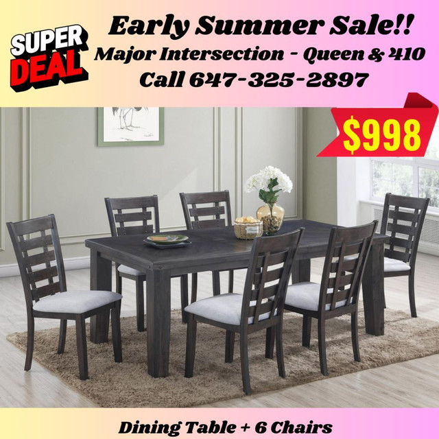 Huge Sale on Wooden Dining Set! Save More!! in Dining Tables & Sets in Ontario