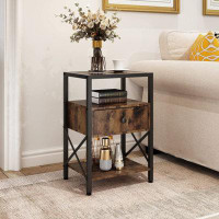 17 Stories 23.6'' tall End Table with Storage