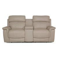 Palliser Furniture Granada 79.5" Leather Match Pillow Top Arm Reclining Loveseat
