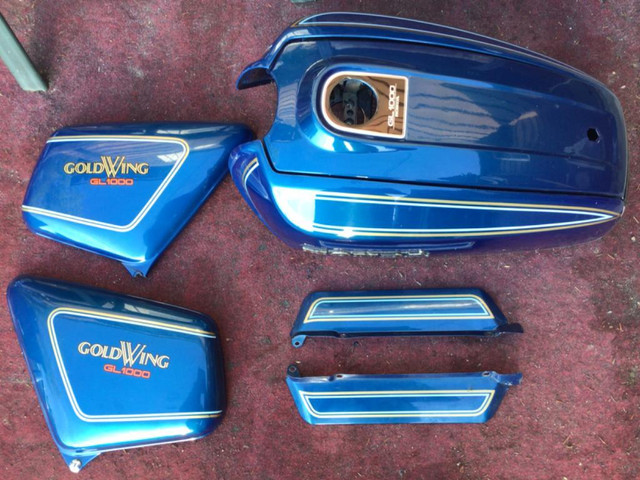 1977 Honda GL1000 OEM Paint Set PB-6C-S Candy Sirius Blue in Motorcycle Parts & Accessories in British Columbia