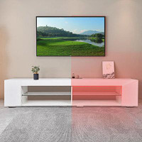 Wrought Studio Modern TV Stand with LED Light