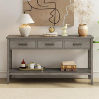 Red Barrel Studio Contemporary 3-Drawer Console Table With 1 Shelf, Entrance Table