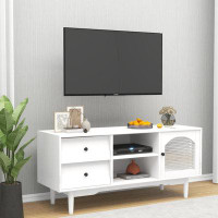 Home Decor Living Room Tv Stand With Drawers And Open Shelves