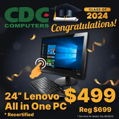 Lenovo All in One PC Computer 24 Touchscreen