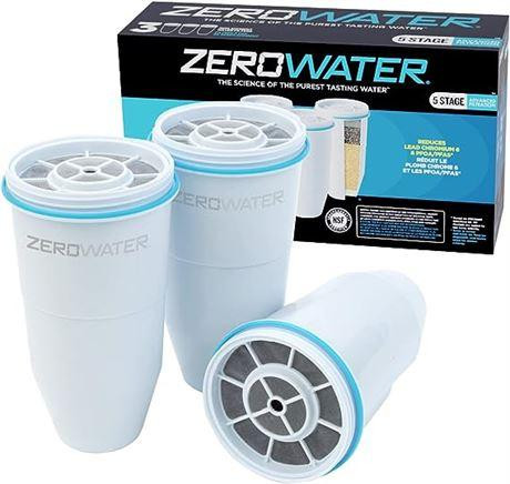 Zerowater Filters 3-Pack Bpa-Free Water for Pitchers and Dispensers NSF in Other in Ontario