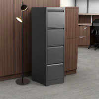 Hokku Designs Vertical file cabinet with drawers in home office