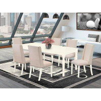 Charlton Home Hodur Butterfly Leaf Rubberwood Solid Wood Dining Set