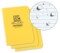WATERPROOF WRITING PAPER -- ideal for taking notes outdoors in any weather!
