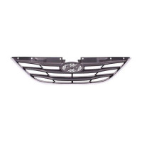 Hyundai Sonata Grille Matte Black With Chrome Moulding Exclude Hyb - HY1200162