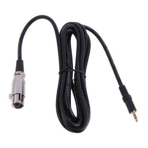 9 ft. XLR 3 Pin Female to 3.5 mm Jack - TRS for DV camera, microphone, players, etc - Black in General Electronics