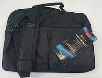 RASFOX ESPRESSO 14-INCH LAPTOP SHOULDER BAG WITH 2 ZIPPER POCKETS AND 1 CHARGER POCKET - NEW $24.99