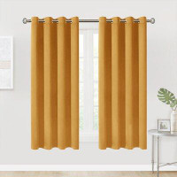 Eider & Ivory™ Fy-living Room Darkening Blackout Curtains For Living Room And Bedroom, Thermal Insulated Window Drapes,w