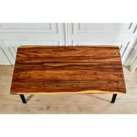 17 Stories Dining Table - Live Edge Dining Table, Walnut Table, Tropical Hardwood, Modern Table, Wood Table, Large Kitch