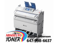 $145Month Low Count Ricoh Aficio MP W3601 36-Inch Monochrome Wide Format Printer With Built-In Color Scanning