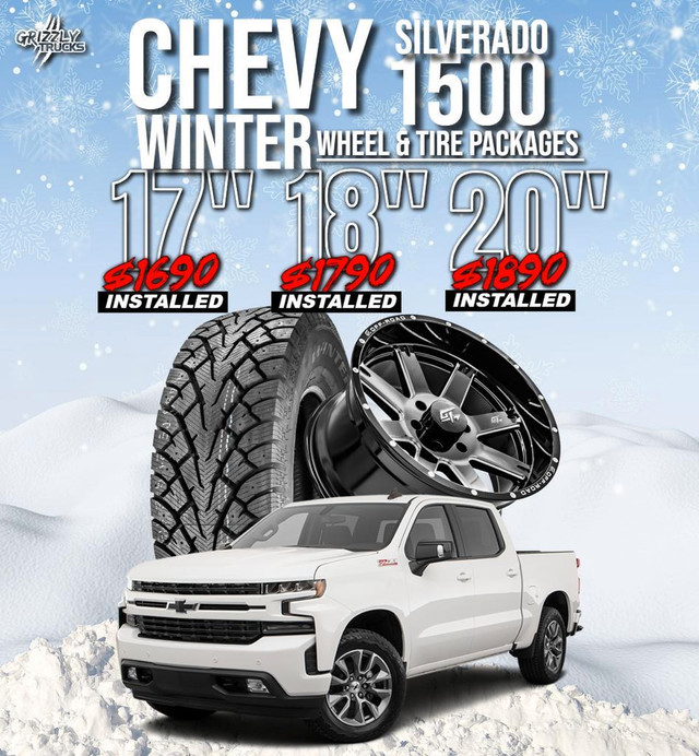 Chevy Silverado 1500/Tahoe Winter Tire Packages/ Installed/ Free Lug Nuts in Tires & Rims in Edmonton Area