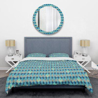 Made in Canada - The Twillery Co. Corwin Retro Abstract XV Mid-Century Duvet Cover Set