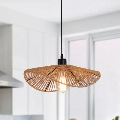 Enhance your home with our handcrafted rattan pendant light. Its rustic charm and intricate design c...