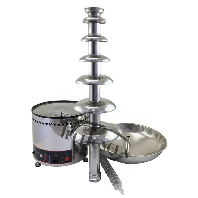 110V 7-tiers Chocolate Fountain Fondue Stainless Steel Digital Display Buttons 153168 in Other Business & Industrial in Toronto (GTA) - Image 3