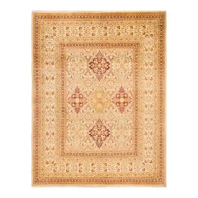 Isabelline Jannat, One-Of-A-Kind Hand-Knotted Area Rug - Ivory, 8' 3" X 10' 8"