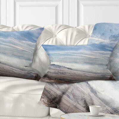 Made in Canada - East Urban Home Beach Winter Mountains in Caucasus Lumbar Pillow in Bedding