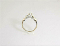 (I-2196-460) 14k white gold multistone diamond ring