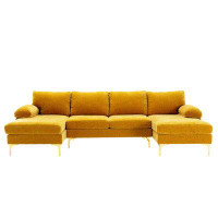 Mercer41 Accent Sectional Sofa, Upholstered Sofa