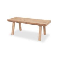 Millwood Pines Burlywood Rectangular Solid Wood Dining Table