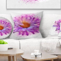 Made in Canada - East Urban Home Floral Large Watercolor Flower Pillow