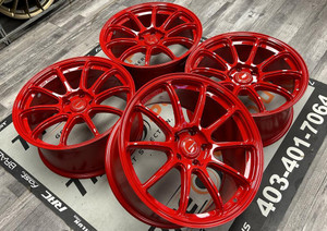18x8.5 SUPER SPEED RF03RR Hyper Red Wheels 5x114.3 Calgary Alberta Preview
