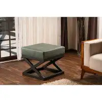 East Urban Home Skelly 46cm Square Footstool