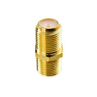 RECOTON Video Coaxial Cable Couplers - F/F Jacks - Gold Plated - Pack of 5