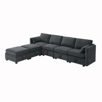 Hokku Designs U Shaped Couch with Adjustable Armrests and Backrests