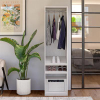 Ebern Designs Barbarella Modular Wardrobe Shelving Unit With Drawer