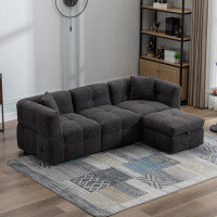 Latitude Run® Teddy Fleece Upholstered Sofa
