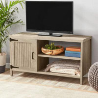Gracie Oaks Farmhouse TV Stand For Tvs Up To 50", Rustic Gray