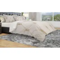 East Urban Home Designart Colo Luxury Diamond Shaped Couch Leather Duvet Cover Set