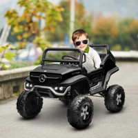 LICENSED MERCEDES-BENZ UNIMOG RIDE ON TRUCK, 12V BATTERY POWERED ELECTRIC VEHICLE WITH 2.4G REMOTE CONTROL
